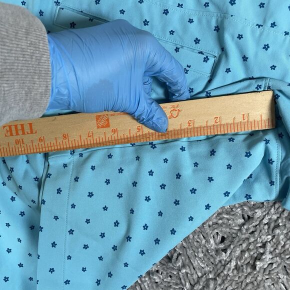 Under Armour Performance Chino Shorts Men’s Size 44 Baby Blue Floral Stretch - Picture 8 of 8